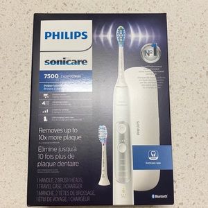 Philips sonicare 7500 expert clean electronic toothbrush white new in box